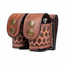 Турбонський шкіряний мішечок для подвійного швидкісного навантажувача для .38 .357 .44 .45