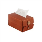 Коробка тканини з натуральної шкіри